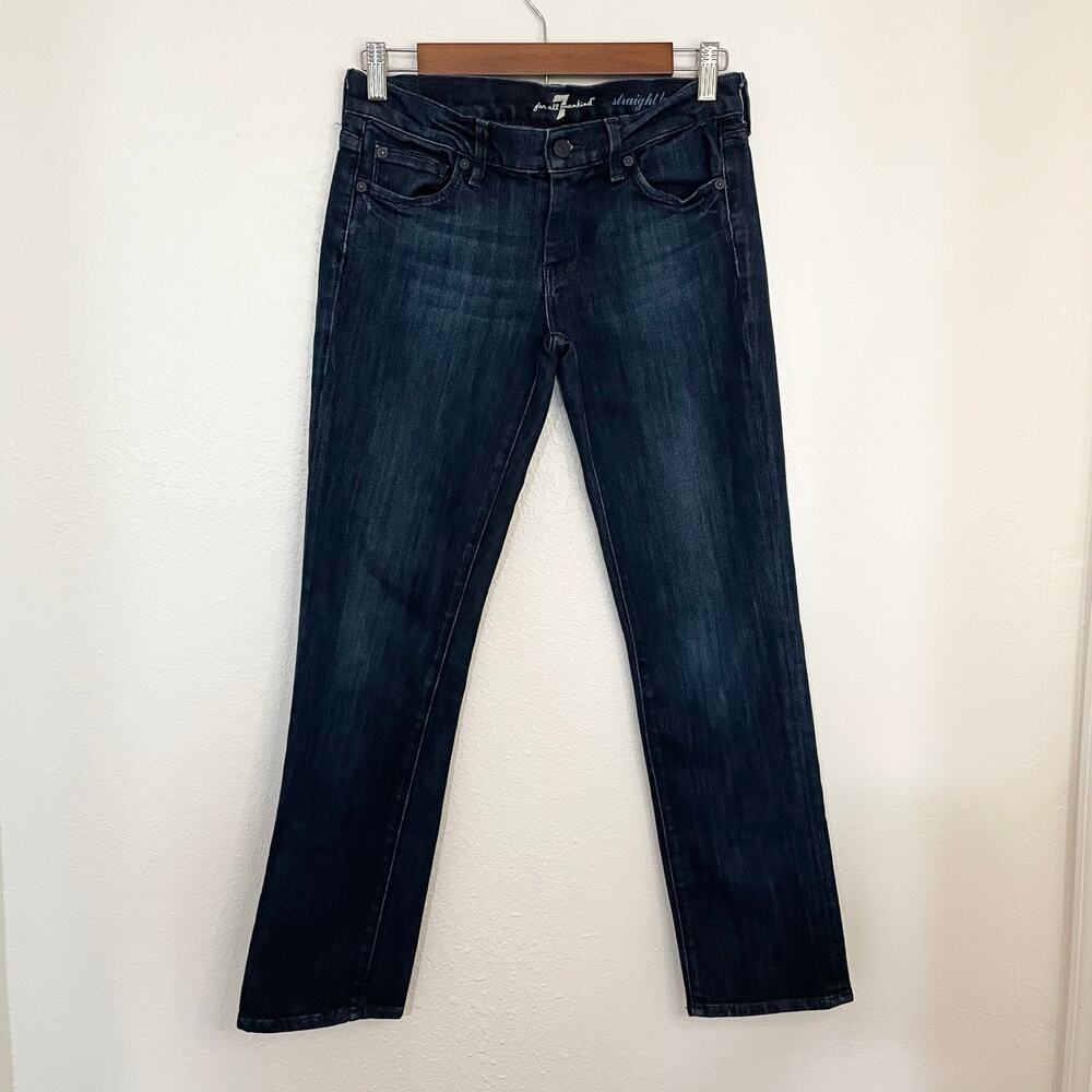7 For All Mankind Straight Leg Flood Jeans Woman’s Size 26